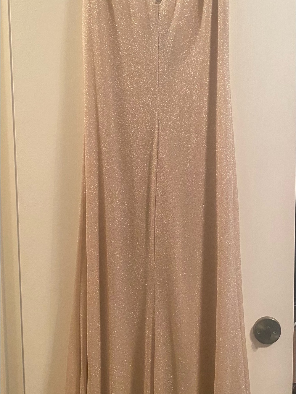 Moda International Shimmering Blush Maxi Dress